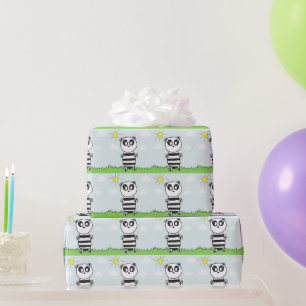 Papel De Regalo Niños Panda