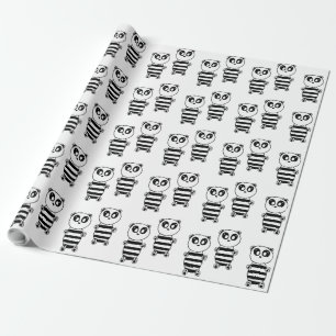 Papel De Regalo Niños Panda