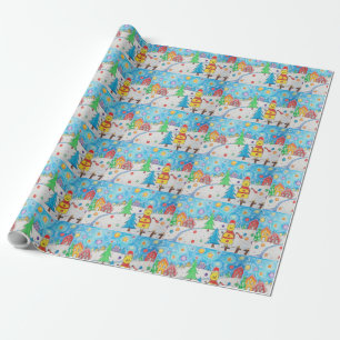Papel De Regalo Niños personalizados dibujando arte