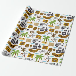 Papel De Regalo Niños Pirata