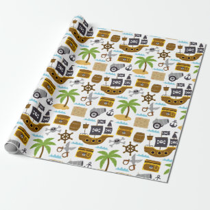 Papel De Regalo Niños Pirata 