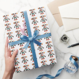 Papel De Regalo Niños Robot Personalizables