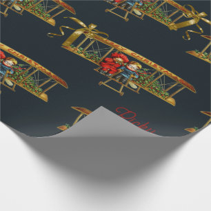 Papel De Regalo Niños Vintage más Lindos en Nombre de Avión