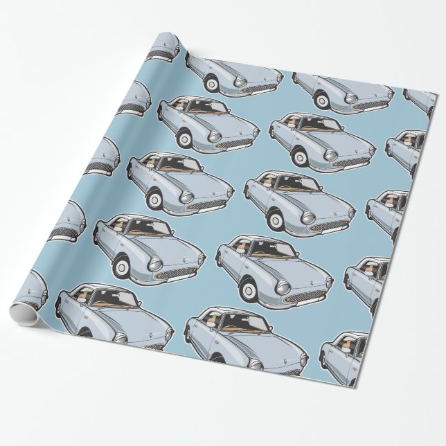 Papel De Regalo Nissan Figaro Pale Aqua (Desenrollado)