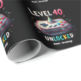 Papel De Regalo Nivel 40 Estilo de juego desbloqueado 40 cumpleaño