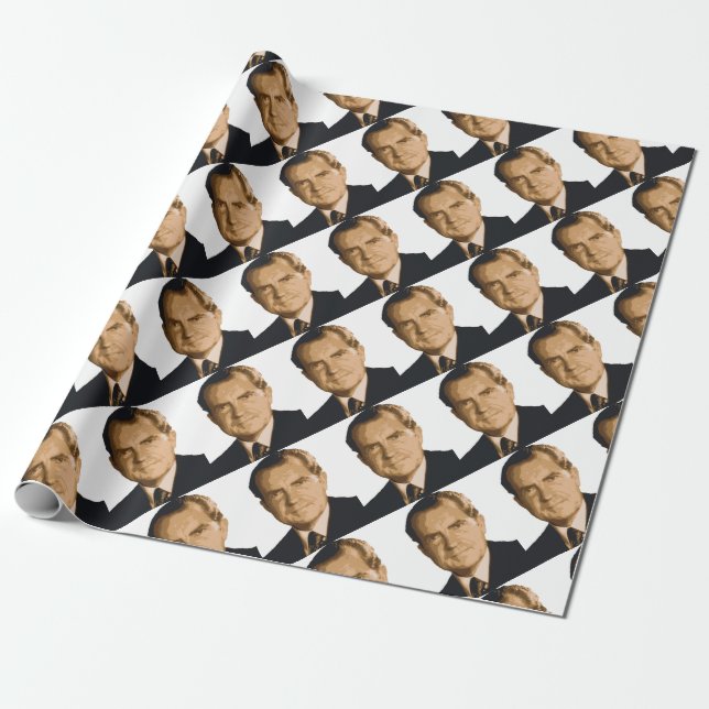 Papel De Regalo Nixon Head (Desenrollado)