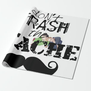 Papel De Regalo No destrocen el bigote de bigote retro hipster