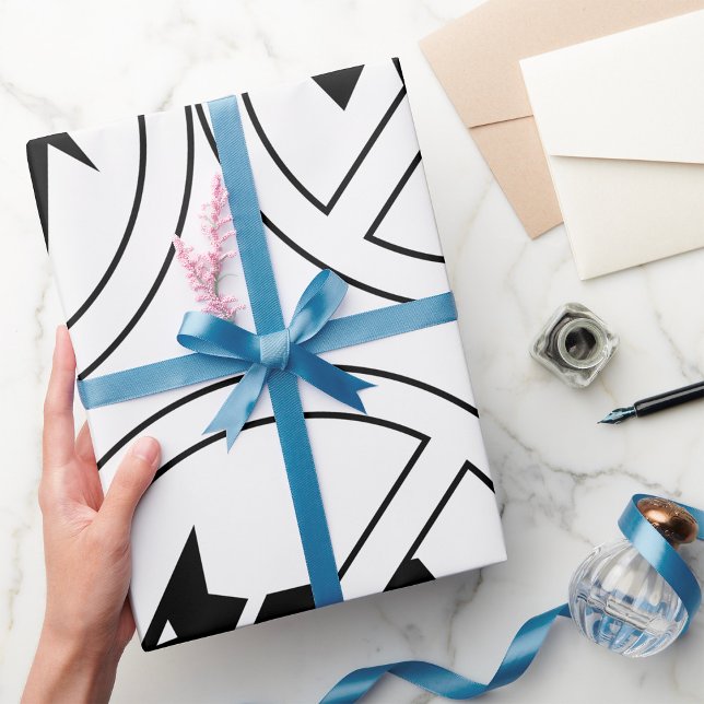 Papel De Regalo No Dogs Allowed Bold Black and White Symbol (Subido por el creador)