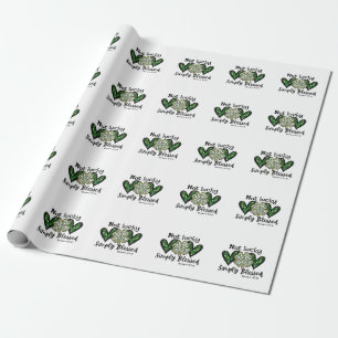 Papel De Regalo No Es Afortunado, Simplemente Bendecido Encanto Af