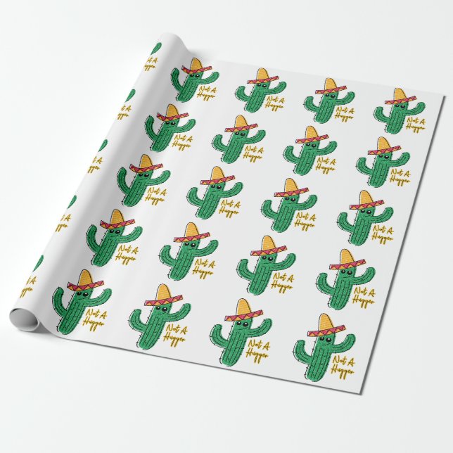 Papel De Regalo No es un gran cactus (Desenrollado)