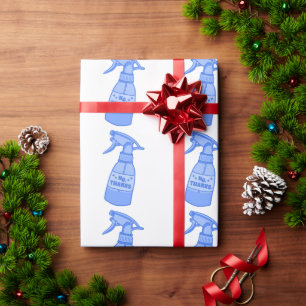 Papel De Regalo No, gracias. Botella de spray humor sassy