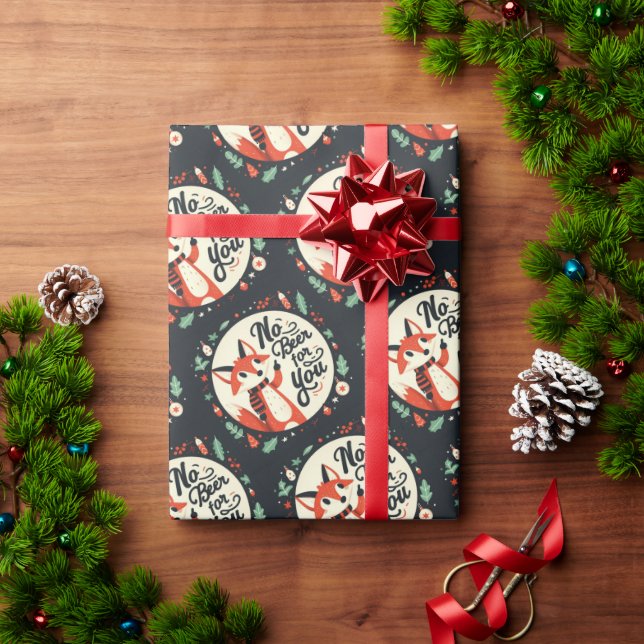 Papel De Regalo No hay cerveza para ustedes Navidades Fox (Regalo de vacaciones)