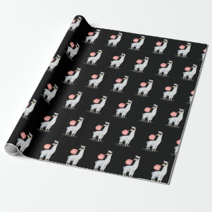 Papel De Regalo No hay drama Llama Amante de los animales Increíbl