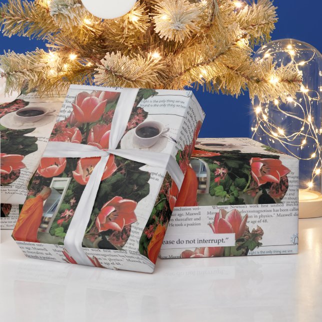 Papel De Regalo No interrumpa el tiempo del té del café matutino (Vacaciones)