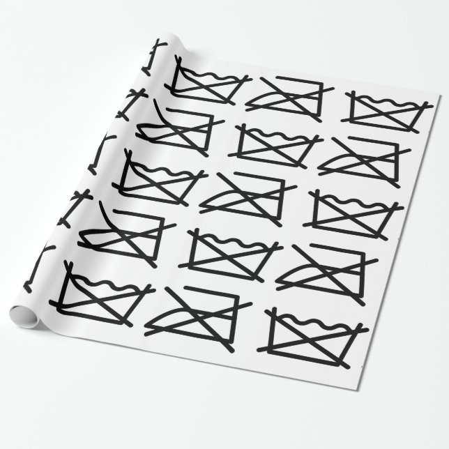 PAPEL DE REGALO ¡NO LAVES! ¡NO HIERRO! (Desenrollado)