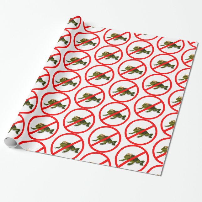 Papel De Regalo ¡No más ranas! (Desenrollado)
