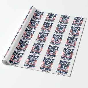 Papel De Regalo No me mires, no voté por él 2024 Trump