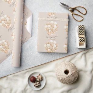Papel De Regalo No podemos Esperar Fiesta de Bebé Neutral