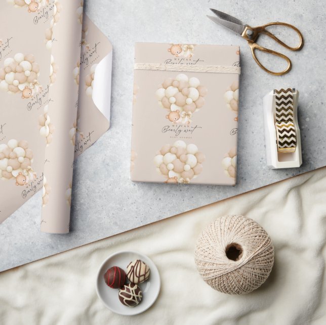 Papel De Regalo No podemos Esperar Fiesta de Bebé Neutral   (Artesanía)