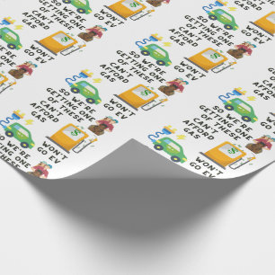 Papel De Regalo No puedo pagar la gasolina o el vehículo eléctrico