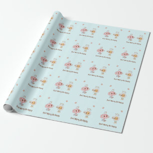 Papel De Regalo No te preocupes por ser feliz caminando con cerebr