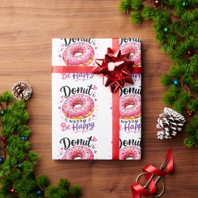 Papel De Regalo No te preocupes, sé feliz (Regalo de vacaciones)