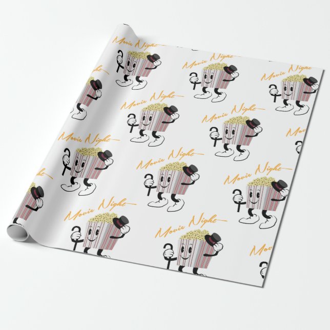 Papel De Regalo Noche de cine (Desenrollado)