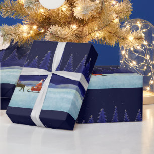 Papel De Regalo Noche de los Navidades