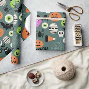 Papel De Regalo Noche de Terror de Halloween