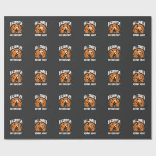 Papel De Regalo Noche de Terror de Halloween Castillo Embrujado Vi