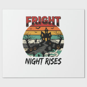 Papel De Regalo Noche de Terror en el Cementerio de Halloween