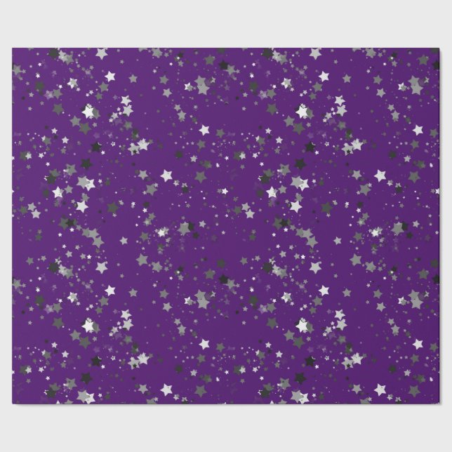 Papel De Regalo Noche estrella - púrpura (Costura)