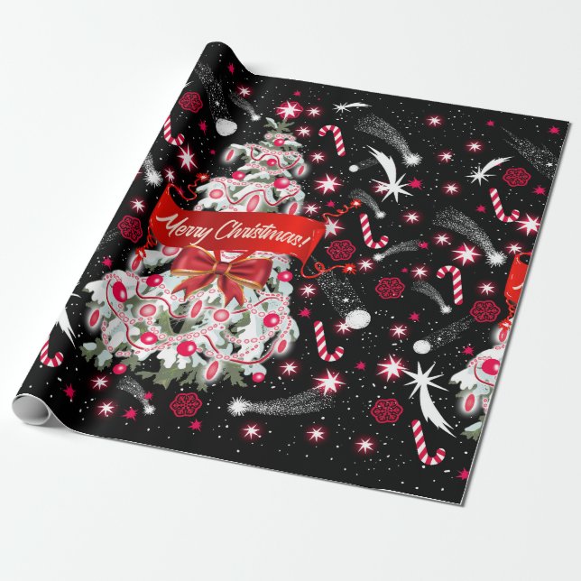 Papel De Regalo Noche estrellada (Desenrollado)