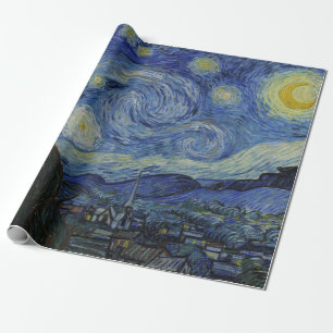 Papel De Regalo Noche estrellada Vincent van Gogh
