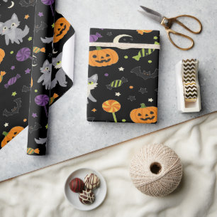 Papel De Regalo Noche Hauned Wolf Pack Halloween