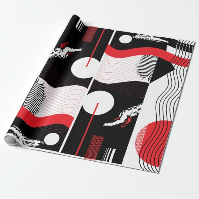 Papel De Regalo Noche japonesa (Desenrollado)