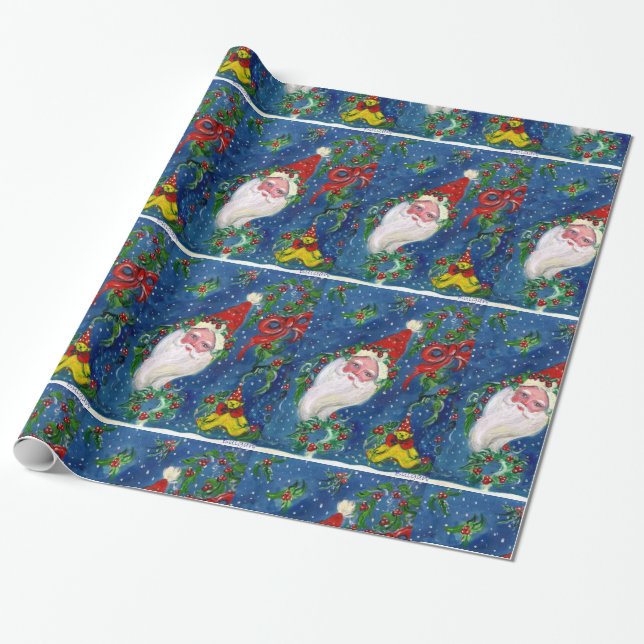 Papel De Regalo NOCHE navidad/SANTA CLAUS (Desenrollado)