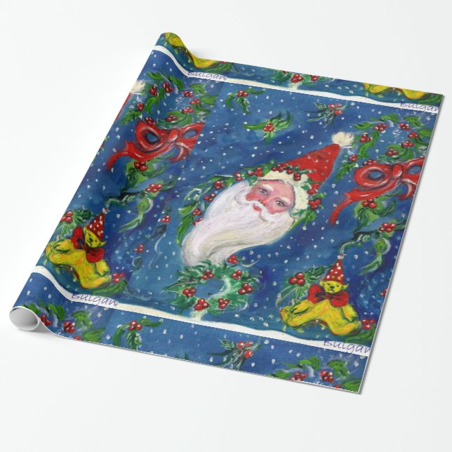 Papel De Regalo NOCHE navidad/SANTA CLAUS (Desenrollado)