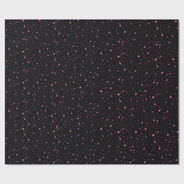 Papel De Regalo Noche Starry Pink (Superficie plana)