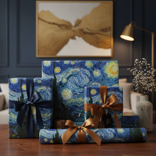 Papel De Regalo Noche Van Gogh Starry