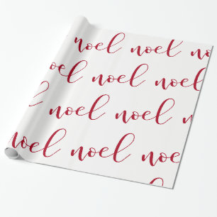 Papel De Regalo Noel escritura del navidad rojo y blanco del  