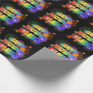 Papel De Regalo Nombre "CAMILA", diversión "FELIZ CUMPLEAÑOS"