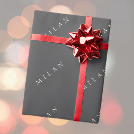 Papel De Regalo Nombre clásico (o palabra)