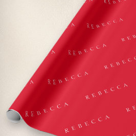 Papel De Regalo Nombre clásico (o palabra)