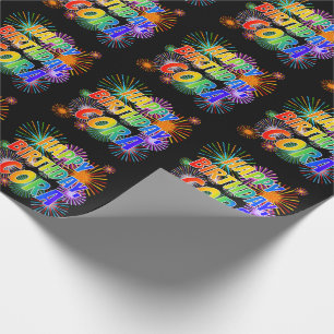 Papel De Regalo Nombre "CORA", diversión "FELIZ CUMPLEAÑOS"