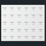 Papel De Regalo nombre de despedida de soltero fecha minimalista s<br><div class="desc">diseño</div>