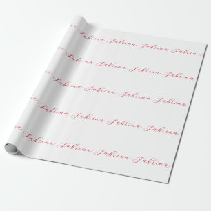 Papel De Regalo Nombre de escritura a mano clásica profesional per