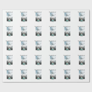 Papel De Regalo nombre de foto de compromiso él preguntó ella dijo