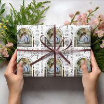 Nombre De Foto personalizado Y Boda Floral Con Est