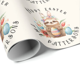 Papel De Regalo Nombre de Huevos de Conejo de Conejo de Semana San